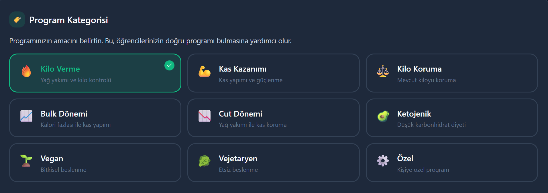Beslenme Programları