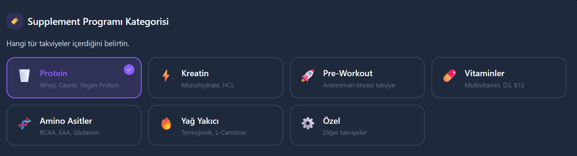 Supplement Programları